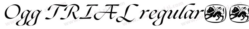 Ogg TRIAL regular字体转换